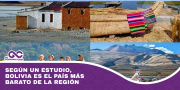 Según un estudio, Bolivia es el país más barato de la región