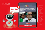 Santa Cruz: El candidato Juan Carlos Subirana no dijo que votó por Orlando Peña