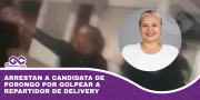 Arrestan a candidata de Porongo por golpear a repartidor de delivery