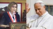 Luz Pacheco, presidenta del TC, fue recibida por el papa León XIV durante audiencia en el Vaticano