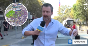 Nos escupieron: periodista de CHV acusa agresión durante protesta estudiantil contra el gobierno