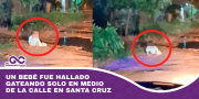 Un bebé fue hallado gateando solo en medio de la calle en Santa Cruz