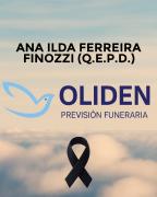 ANA ILDA FERREIRA FINOZZI (Q.E.P.D.)