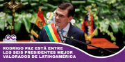 Rodrigo Paz está entre los seis presidentes mejor valorados de Latinoamérica