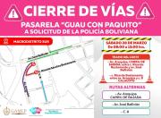 La Paz: Cierre de vías en la zona Sur por pasarela “Guau con Paquito”