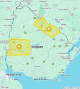 Inumet cesó la alerta amarilla por tormentas fuertes que afectó a varias localidades