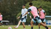 Argentina jugó un amistoso ante la Sub 20