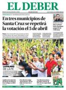 Portadas de los periódicos de Bolivia del lunes 30 de marzo del 2026