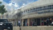 Incendio en la Terminal: Lo atribuyen a deflagración