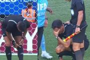 Facundo Tello el árbitro de Congo con Jamaica abandonó el juego por lesión