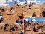 Oruro: Más de 150 artistas bolivianos y extranjeros exponen pasajes de la biblia en la arena