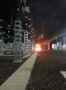 Incendio en planta de ENDE en el Trópico fue controlado tras varias horas de trabajo