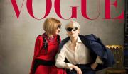 Histórico encuentro: Miranda Priestly y Anna Wintour en portada de Vogue