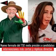 Nuevo formato del TSE mete presión a candidatos: intervenciones más cortas y réplicas directas