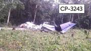 Video revela cómo quedó la aeronave CP-3243 tras accidente en Cochabamba