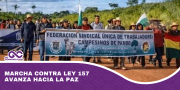 Marcha contra Ley 157 avanza hacia La Paz
