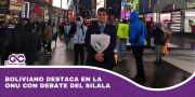 Boliviano destaca en la ONU con debate del Silala