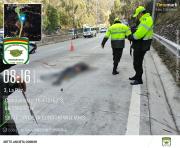 Hombre muere atropellado en la autopista La Paz
