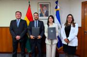 Bolivia y El Salvador avanzan vínculo en materia de seguridad, comercio y transporte aéreo