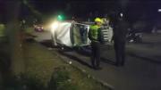 Accidente en la madrugada: motorizado choca y vuelca en plena avenida Víctor Paz (video)