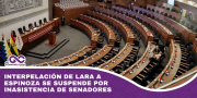Interpelación de Lara a Espinoza se suspende por inasistencia de senadores