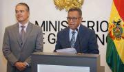 Ministro de Gobierno pide ser interpelado sobre la lucha antidrogas y solicita a Lara priorizar el tema