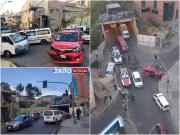 Nuevo hecho de tránsito en La Paz: minibús se estrella contra varios motorizados
