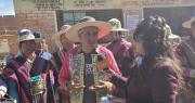 Oruro: El candidato Edgar Sánchez vota en una comunidad y espera “total normalidad” en la jornada electoral