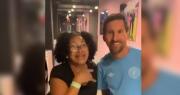Messi queda sorprendido por inesperado saludo que le pidió una mujer