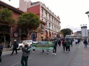 Estudiantes de las normales se movilizaron contra las medidas del Gobierno