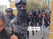 Gobierno instruye garantizar seguridad para periodistas tras agresiones en marcha del Magisterio