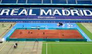 El Santiago Bernabéu se convierte en pista de tenis para el torneo de Madrid