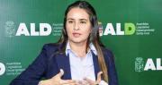 Paola Aguirre reporta el retiro del proyecto de ley que apuntaba a hacer cambios en la Asamblea cruceña