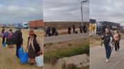 Transportistas bloquean la carretera La Paz-Oruro por falta de diésel