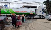 Transporte pesado protesta con bloqueo con demandas sobre el combustible