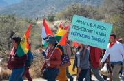 DEFENSORES DE TARIQUÍA LLEGAN A LA PAZ PARA COMPARTIR SU LUCHA DE MÁS DE 10 AÑOS