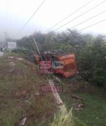Bermejo: accidente de bus en el Km 19 activa operativo de emergencia