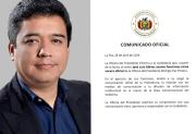 JOSÉ LUIS GÁLVEZ ASUME COMO NUEVO VOCERO PRESIDENCIAL