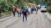 Marchistas regresan a Pando tras llegar a un acuerdo con el Gobierno