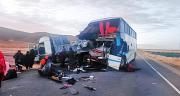 Accidente fatal en carretera nacional: al menos un muerto y heridos por el impacto de un bus contra una volqueta