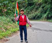 Marcha a La Paz: Ernesto Peinado va 22 días en primera línea