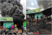Cobija: Incendio en almacén de llantas deja cuantiosas pérdidas