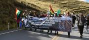 La marcha indígena por la tierra entra este lunes a La Paz hasta abrogar la Ley 1720