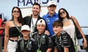 Leo Messi dijo presente en el GP de Miami para animar al argentino Colapinto