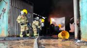 Incendio en Cobija deja daños materiales y moviliza a bomberos de Bolivia y Brasil