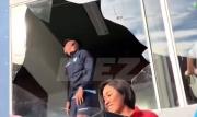 Jugador de Bolívar se tropieza y rompe blindex en el estadio Jesús Bermúdez