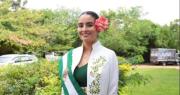 Dos regiones de Bolivia representadas en el vestido de la vicegobernadora Paola Aguirre