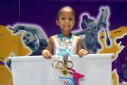 Alma Leigue, una pequeña con espíritu de campeona