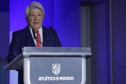 El presidente del Atlético de Madrid, confiado en ganar ante el Arsenal