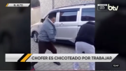 Chofer es chicoteado por salir a trabajar: estas son las imágenes registradas en El Alto